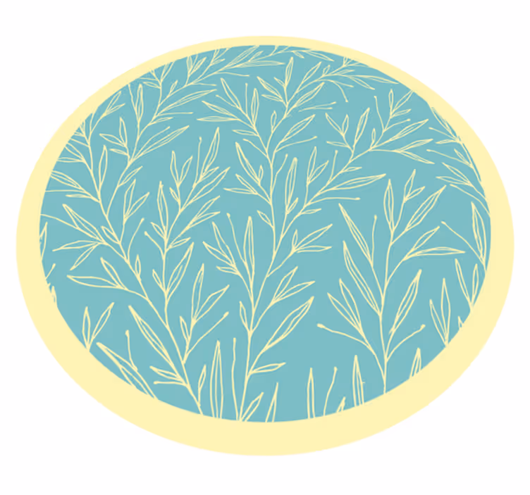 tapis vinyle cuisine Fleur en lignes - TenStickers
