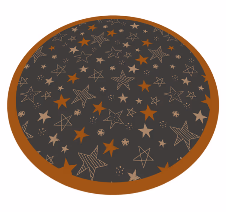 Tapis vinyle étoile motifs célestes - TenStickers