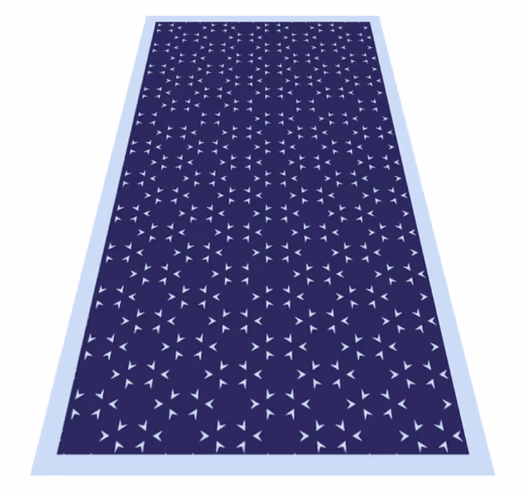 Tapis vinyle rayures motif à lignes maritimes - TenStickers
