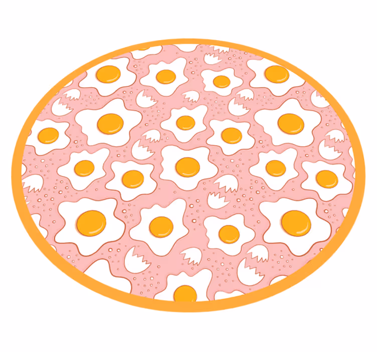 tapis vinyle cuisine Oeufs au plat - TenStickers