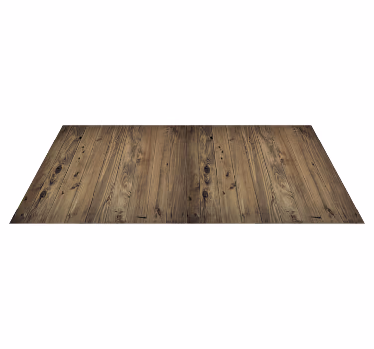 Tapis vinyle cuisine effet bois usé - TenStickers