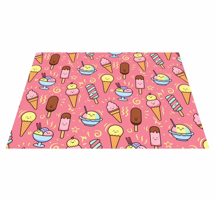 Tapis vinyle pour enfants modèle de dessert ludique - TenStickers