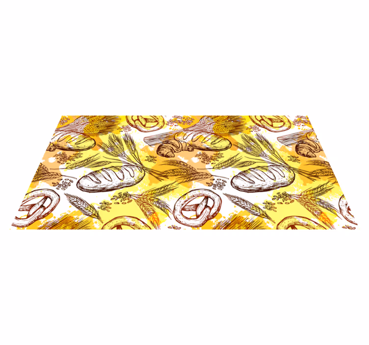 Tapis rétro conception thématique de la boulangerie - TenStickers