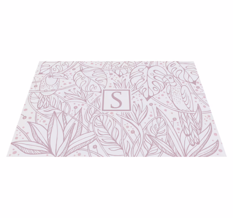 Tapis vinyle personnalisable motif jungle personnalisé - TenStickers