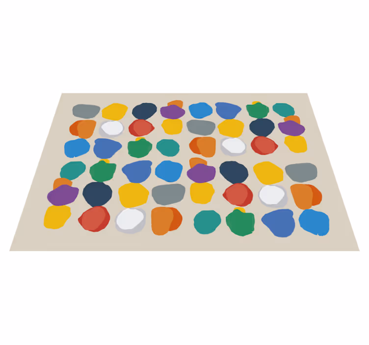 tapis vinyle minimaliste éclaboussures de peinture régulières - TenStickers