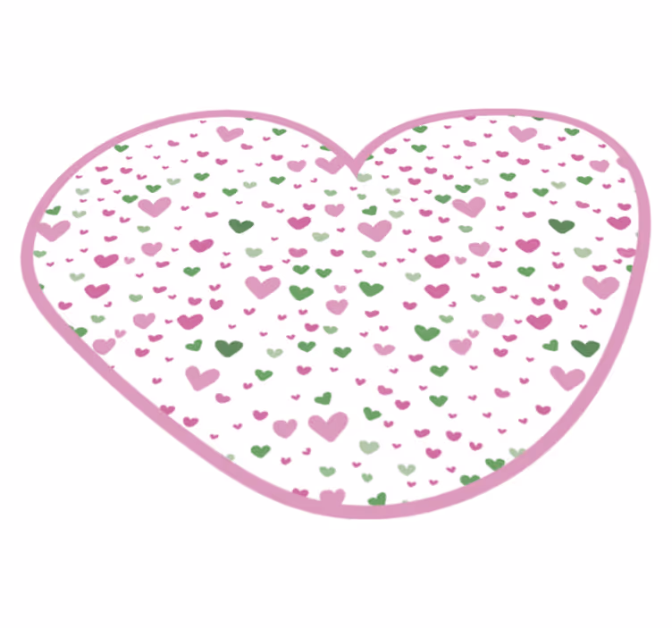 Tapis vinyle autres tapis décor à motifs de coeur - TenStickers