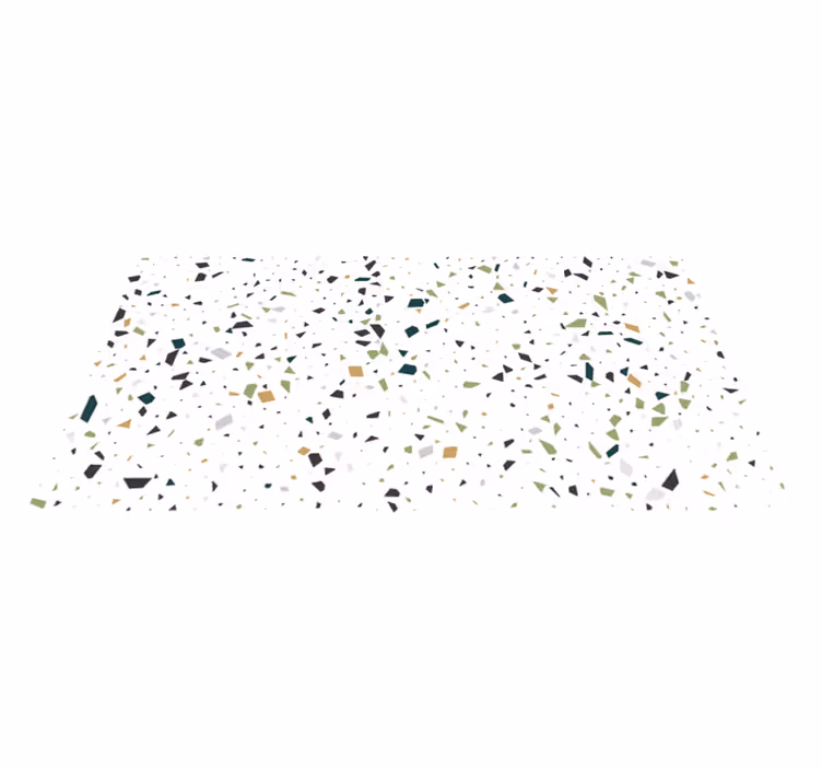 Tapis vinyle formes géométriques terrazzo - TenStickers
