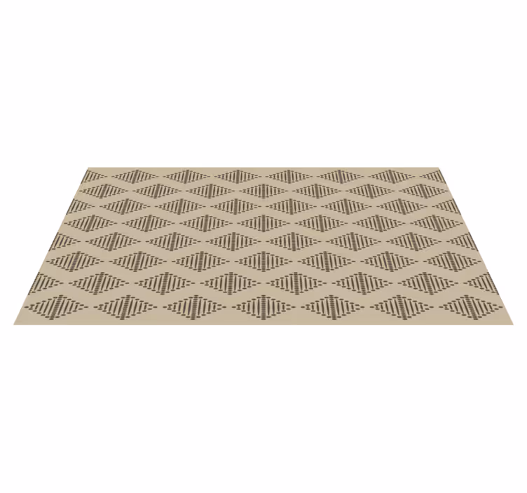 Tapis vinyle géométrique élément de motif géométrique - TenStickers