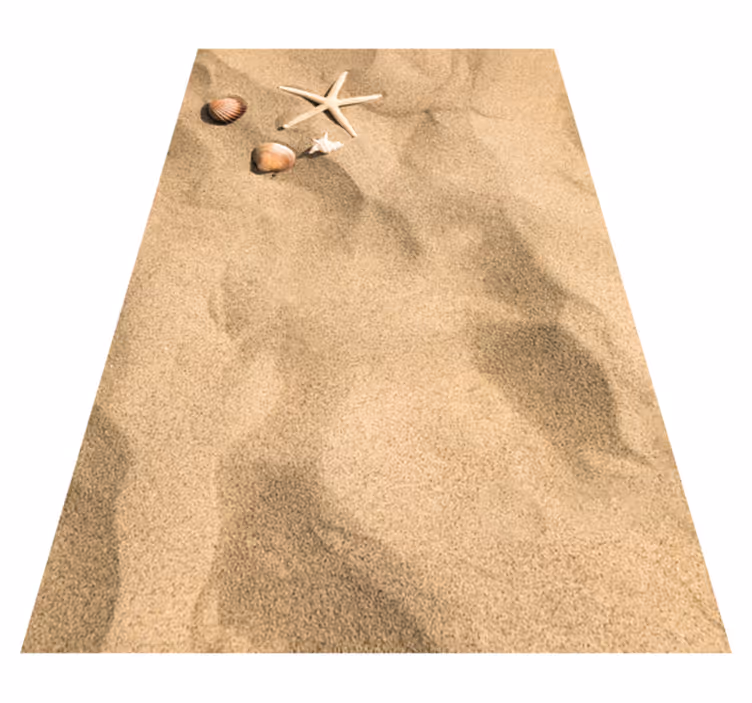 tapis vinyle effet pierre en vinylee summer vibe sable - TenStickers