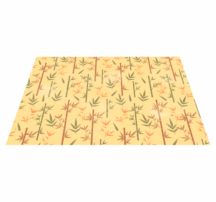 tapis vinyle en bois de bambou frais - TenStickers