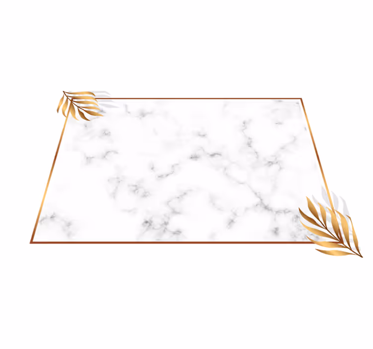 tapis vinyle effet pierre Marbre de luxe - TenStickers