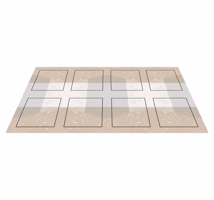 Tapis vinyle cuisine carrés de marbre - TenStickers