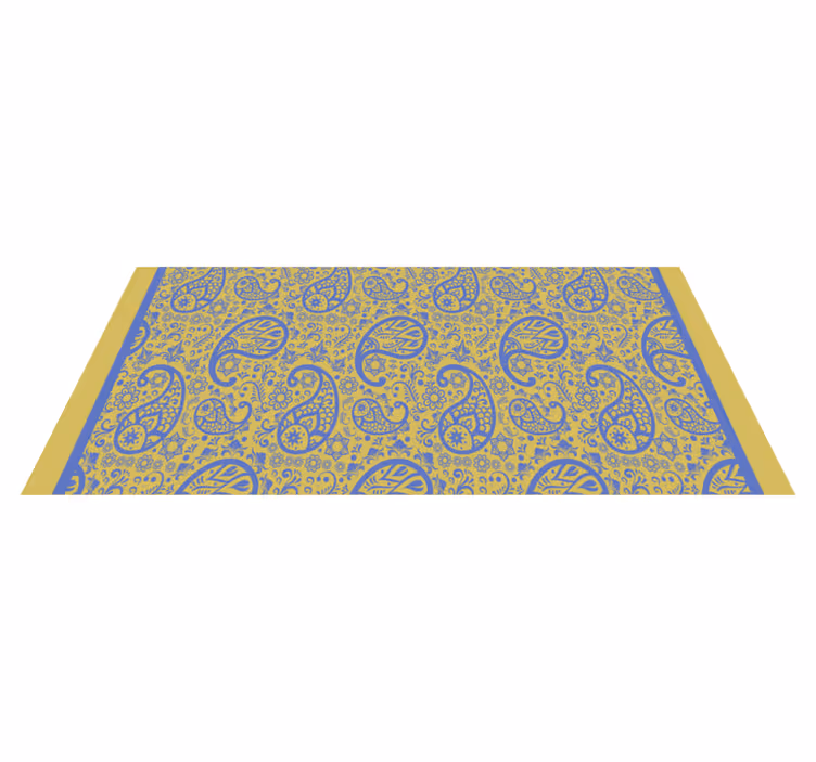 Tapis vinyle chambre tourbillons cachemire - TenStickers
