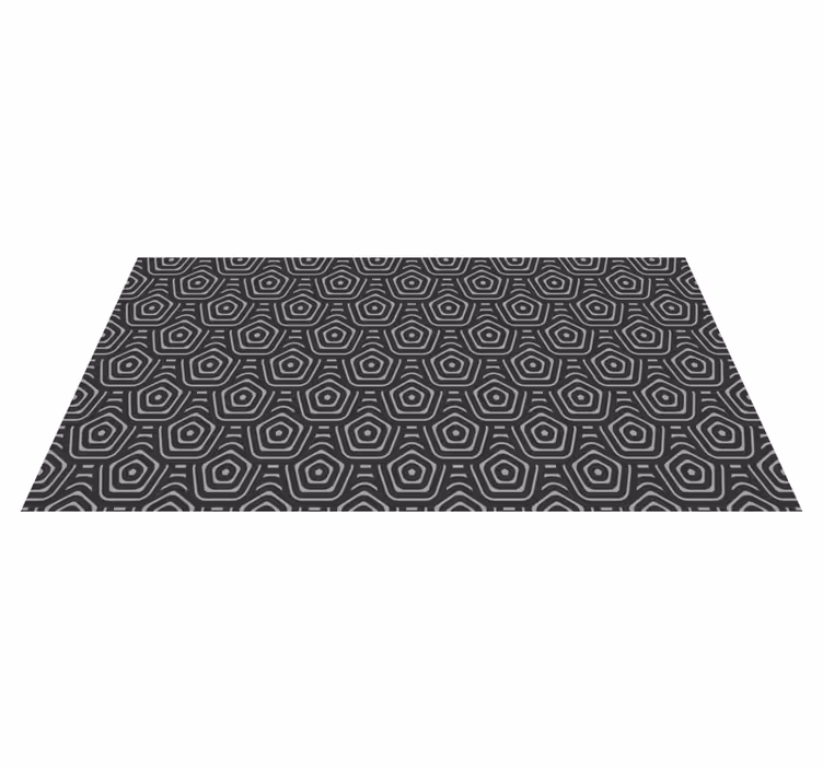 Tapis vinyle géométrique diamants concentriques - TenStickers