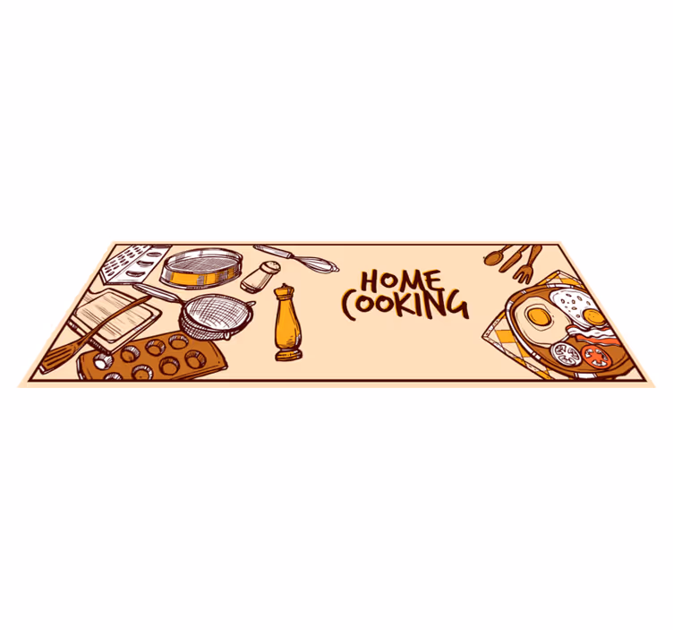 Tapis vinyle cuisine cuisine domestique - TenStickers