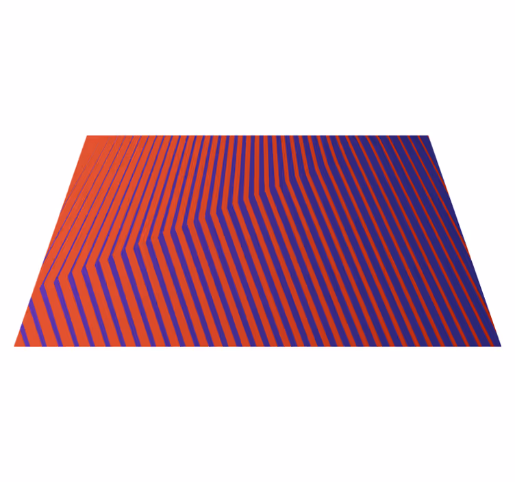 Tapis vinyle rayures rayures alternées - TenStickers