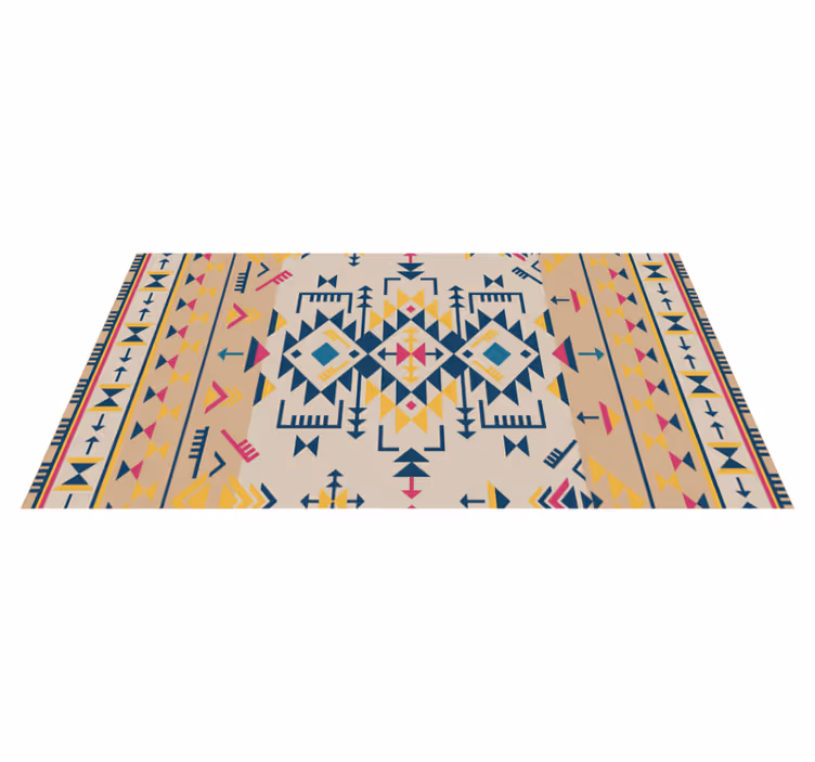 tapis vinyle ethnique vinyle  - TenStickers