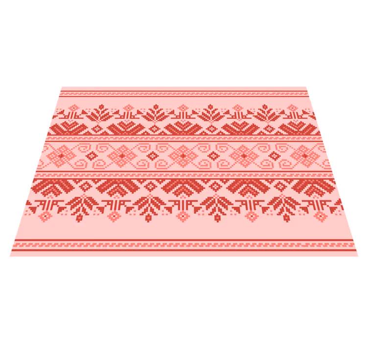 Tapis vinyle ethnique Art folklorique - TenStickers