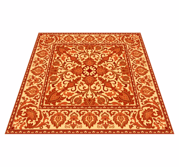 tapis vinyle retro vinylee de la vieille école rouge - TenStickers