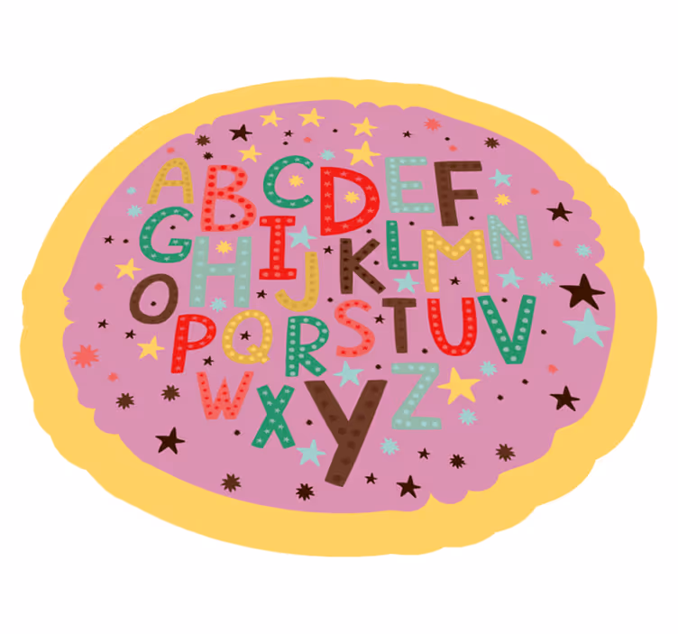 Tapis vinyle alphabet alphabétique pédagogique - TenStickers