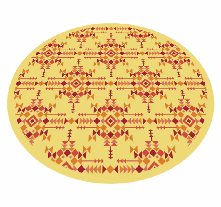 Tapis vinyle éthnique symétrie ethnique - TenStickers