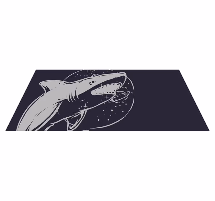 Tapis vinyle autres tapis requin cosmique de l'espace - TenStickers
