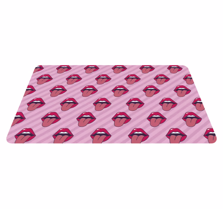 Tapis vinyle autres tapis modèle de bouche - TenStickers