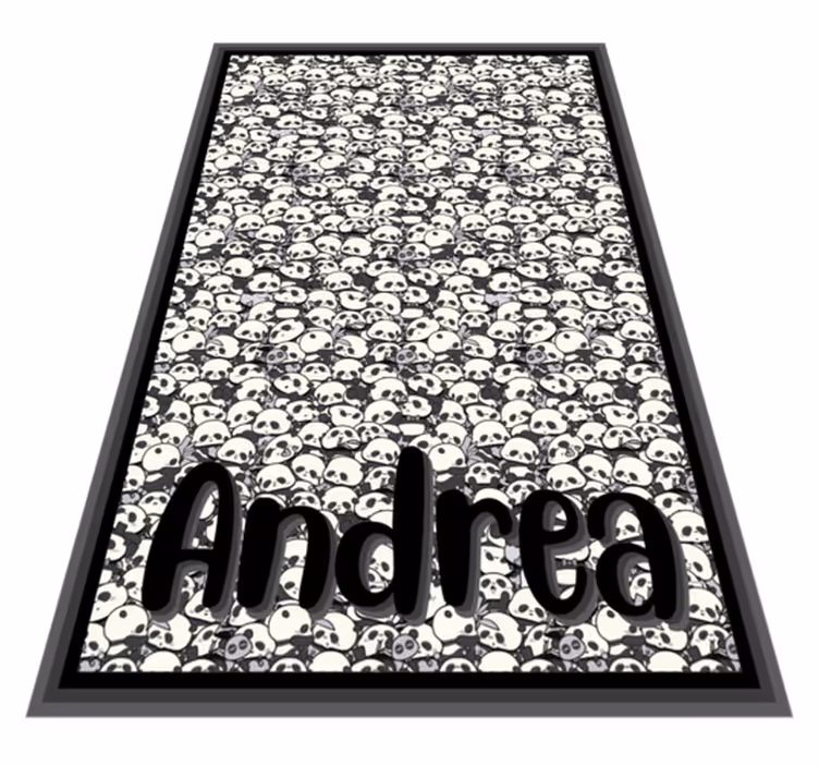 Tapis vinyle personnalisé pandas personnalisés - TenStickers