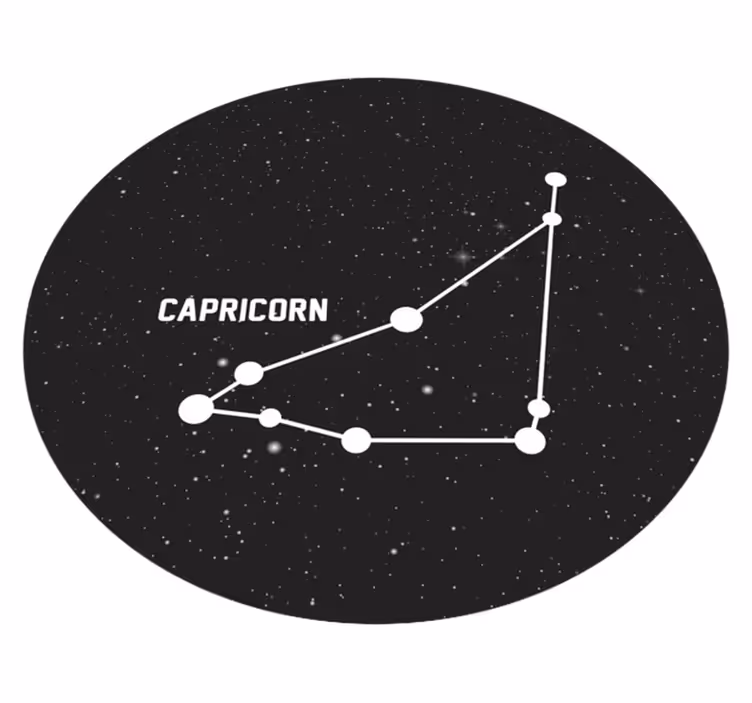 Tapis vinyle étoile constellation du capricorne - TenStickers