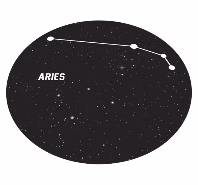 Tapis vinyle étoile constellation du bélier - TenStickers