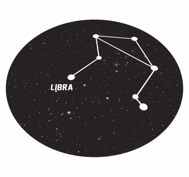 Tapis vinyle étoile constellation du zodiaque - TenStickers