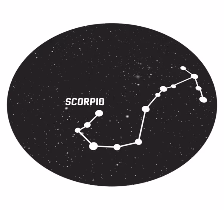 Tapis vinyle étoile constellation du scorpion - TenStickers