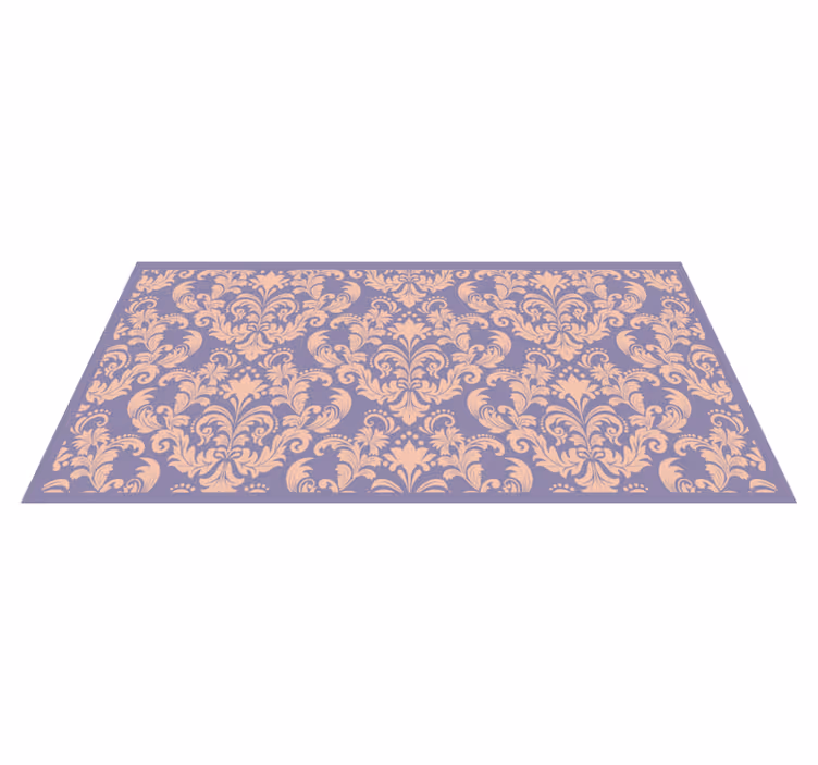Tapis vinyle texture détail du motif baroque - TenStickers