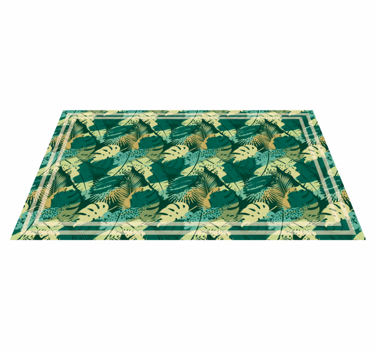 tapis vinyle cuisine Feuilles de la jungle tropicale - TenStickers