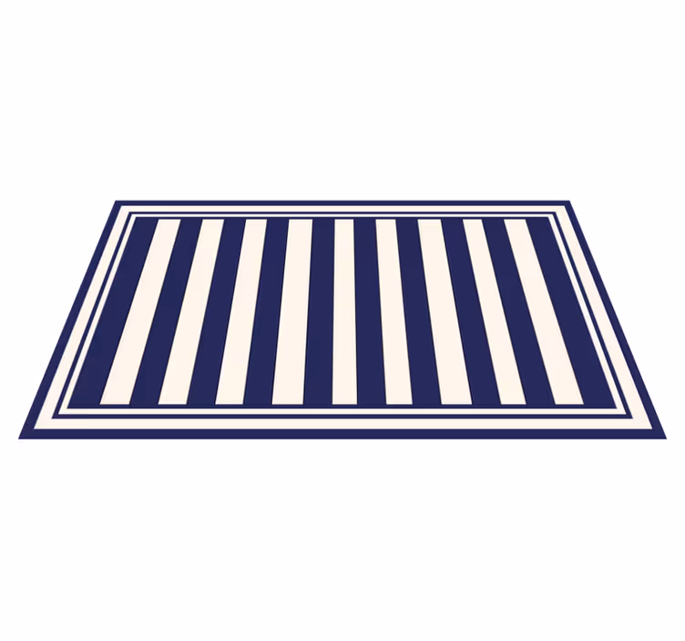 tapis vinyle cuisine Rayures marines - TenStickers