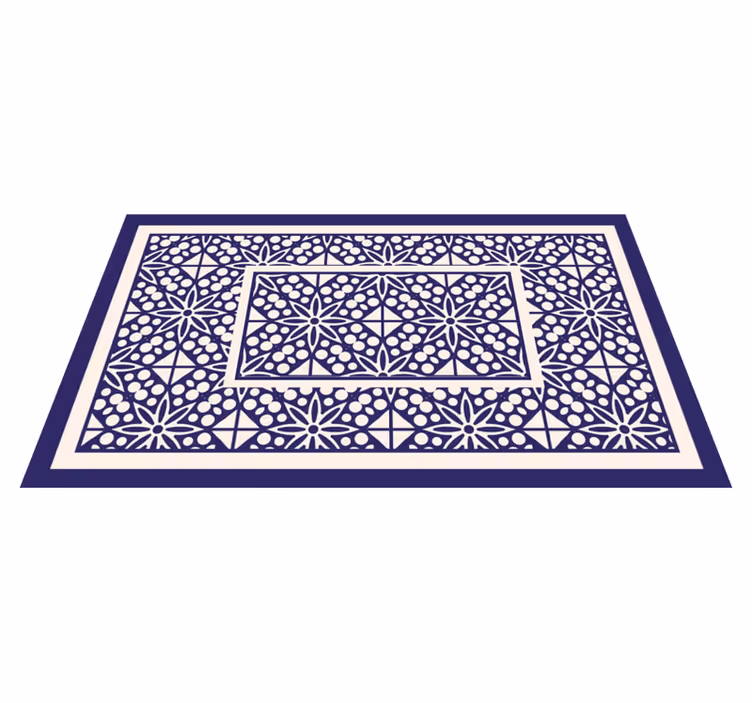 Tapis vinyle moderne Ornements délicats - TenStickers