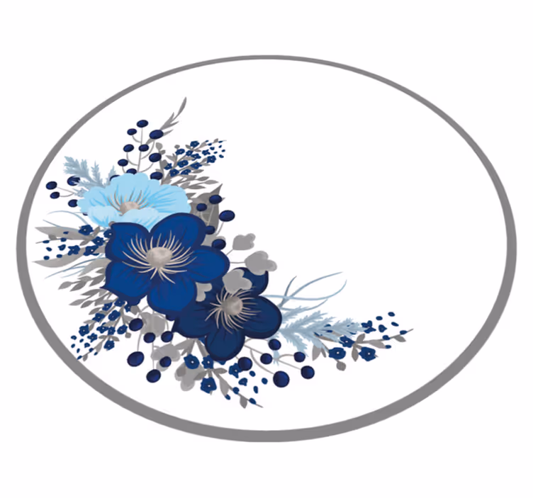 Tapis vinyle fleurs et plantes collection botanique - TenStickers