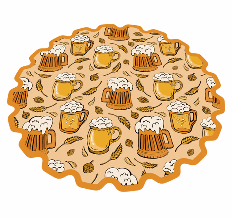 Tapis vinyle Fête de la bière - TenStickers