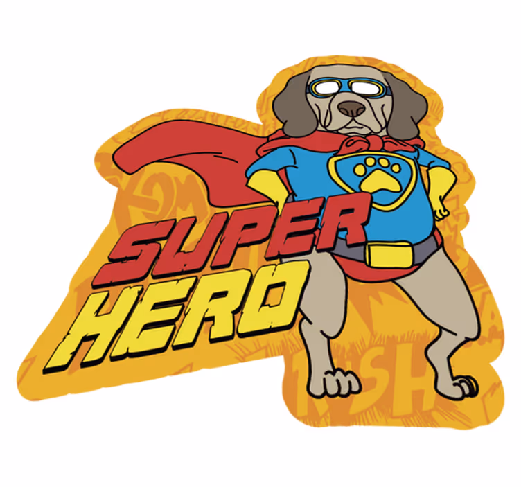 Tapis vinyle autres tapis chien de super-héros - TenStickers