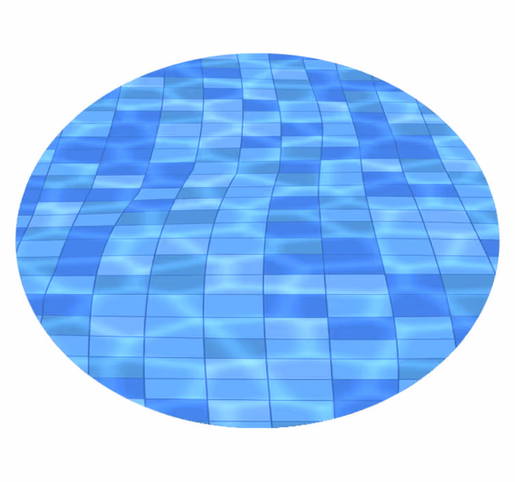 tapis vinyle moderne Piscine - TenStickers