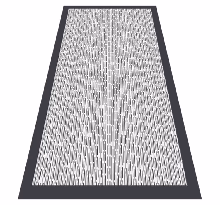 Tapis vinyle minimaliste Cordes gris foncé - TenStickers