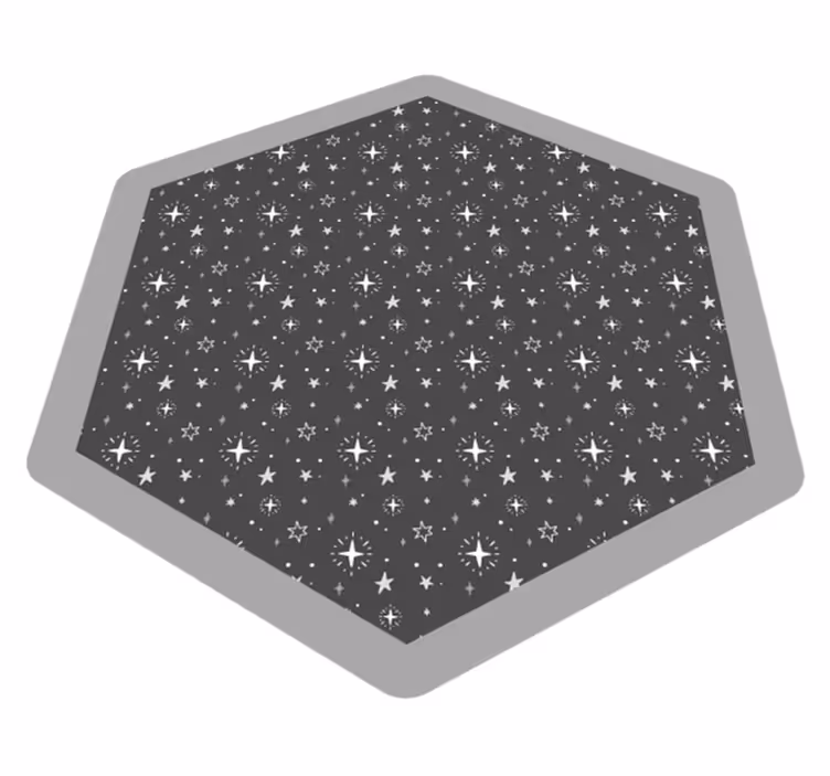 tapis vinyle pour enfants étoiles pour enfants gris lavé - TenStickers