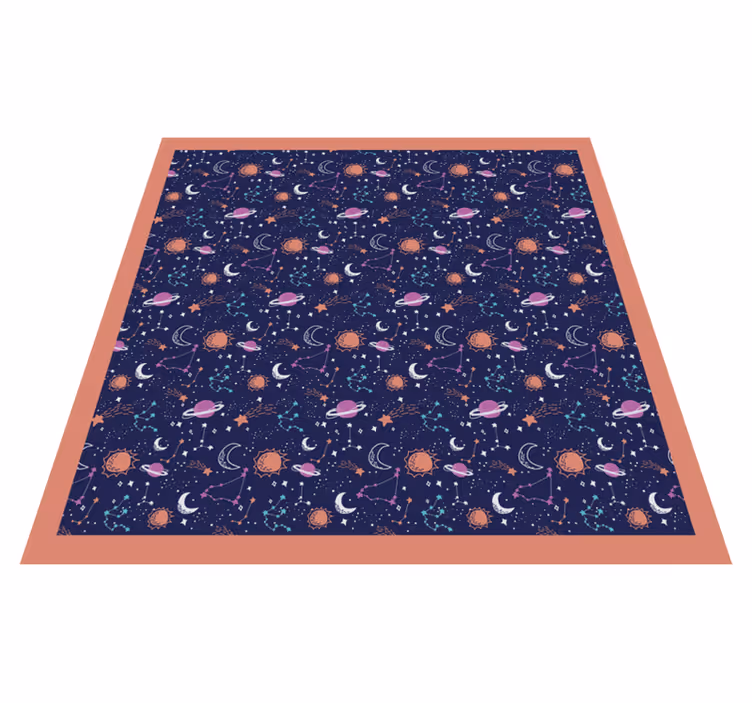 Tapis vinyle autres tapis jeu spatial cosmique - TenStickers