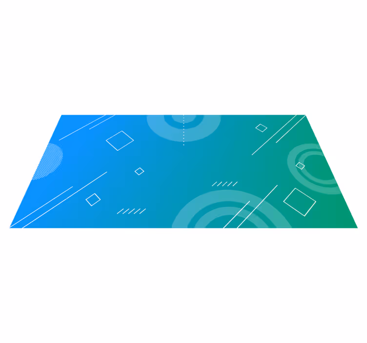 Tapis vinyle géométrique transition géométrique abstraite - TenStickers