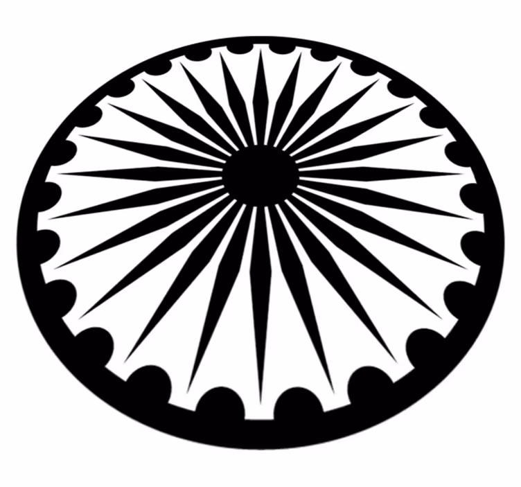 Tapis vinyle design moderne mandala monochrome - TenStickers