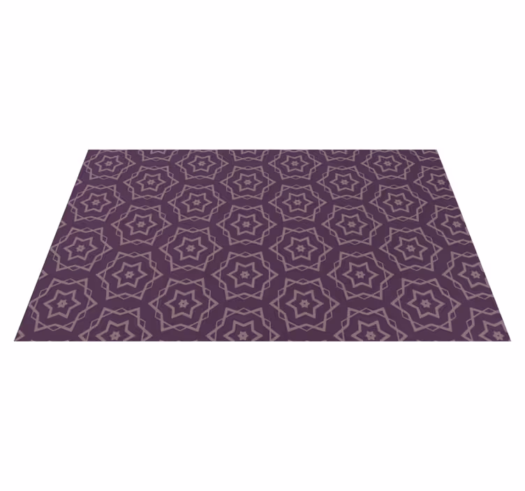 tapis vinyle carreaux Tuiles étoiles - TenStickers
