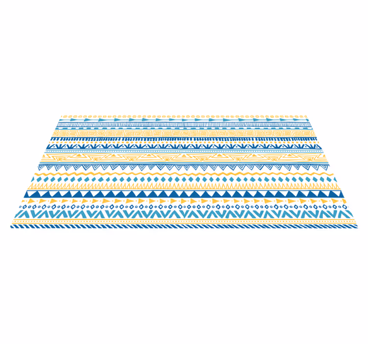 Tapis vinyle rayures motifs de bandes tribales - TenStickers