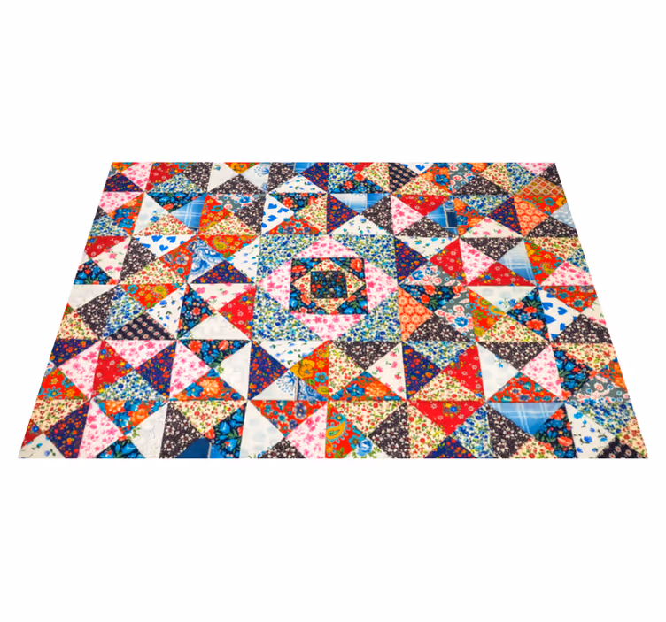 tapis vinyle ethnique Patchwork turc - TenStickers