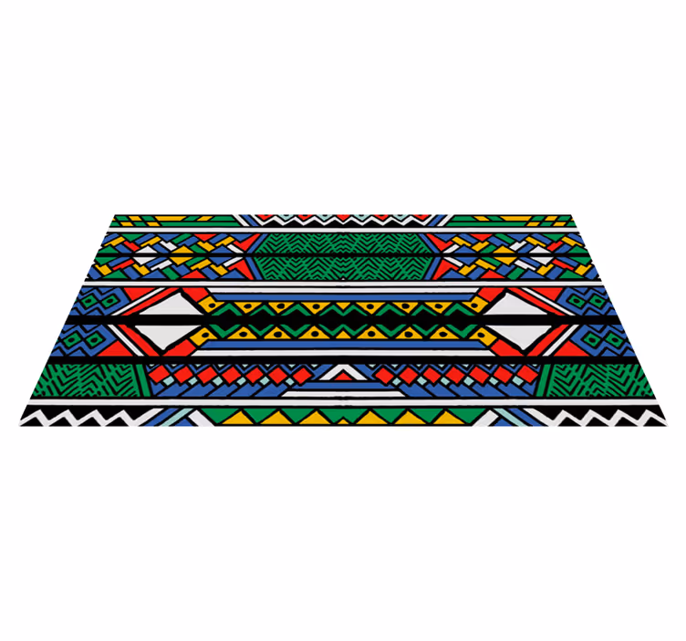 Tapis vinyle éthnique tapisserie à motifs ethniques - TenStickers