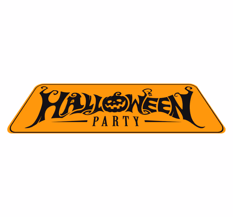 Tapis vinyle halloween bannière festive d'halloween - TenStickers